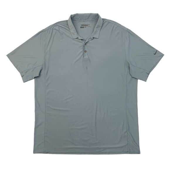 Nike Golf Shirt Mens XL Extra Large Cloud Gray Moisture Wicking Tour Performance - Picture 1 of 13